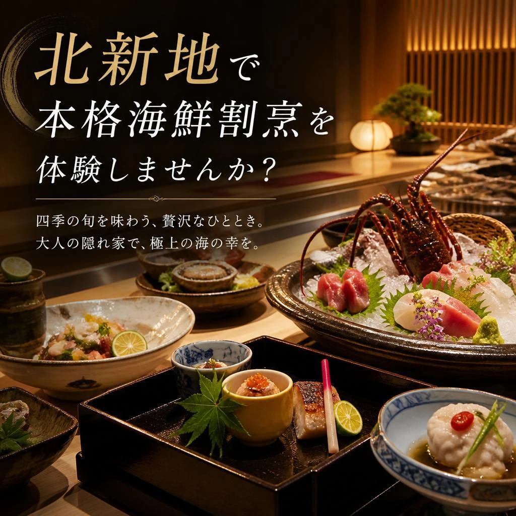 北新地で本格海鮮割烹を体験しませんか？