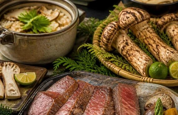 特別な日を彩る極上の松茸料理と和牛ステーキ