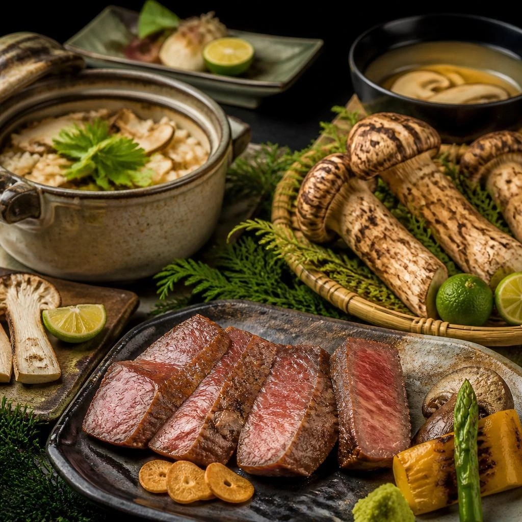 特別な日を彩る極上の松茸料理と和牛ステーキ