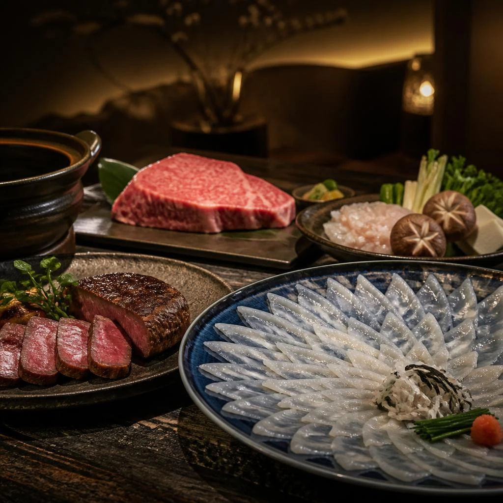 大人の隠れ家で味わう、絶品の熟成肉とふぐ料理