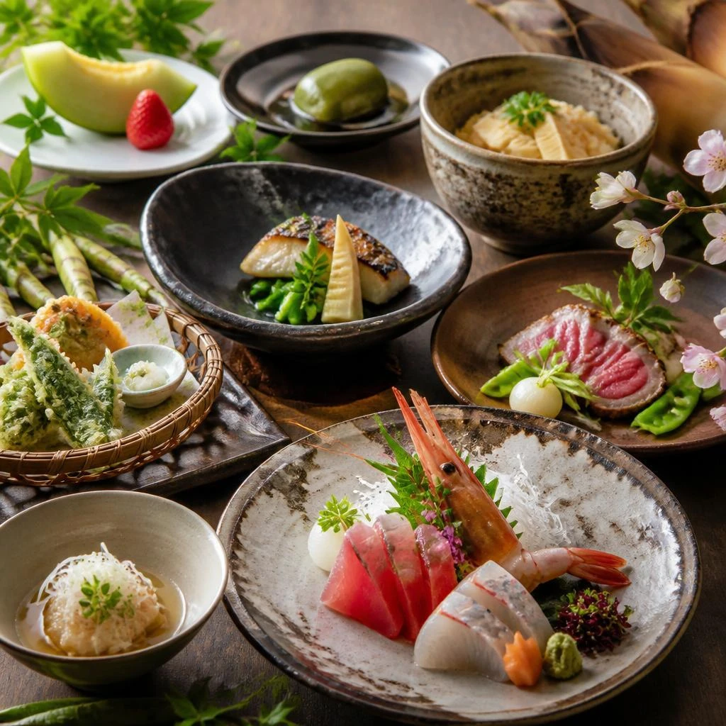 地元食材を活かした高級和食