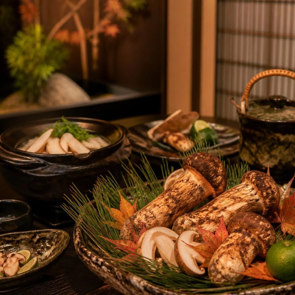 秋の味覚、松茸を贅沢に楽しむひととき。特別な時間を北新地で。