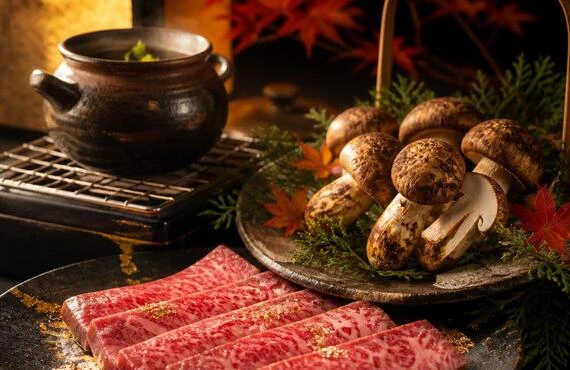 和牛と松茸、二つの素材の饗宴を祝う特別な夜