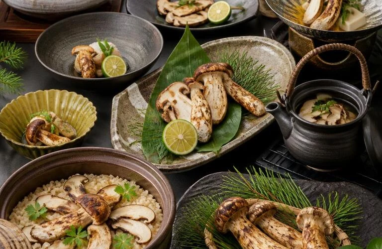 冬の味覚を満喫！松茸尽くしの特別コース