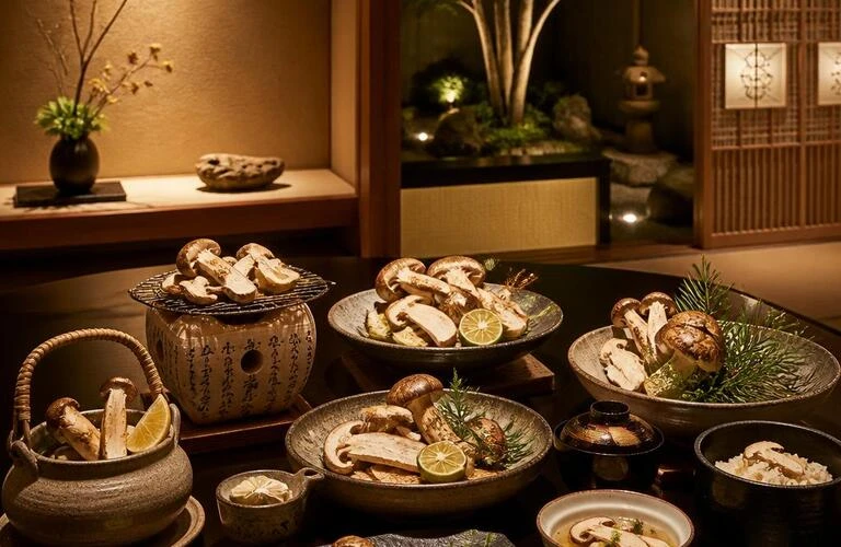 松茸尽くしの贅沢を個室で楽しむ、北新地の和食接待