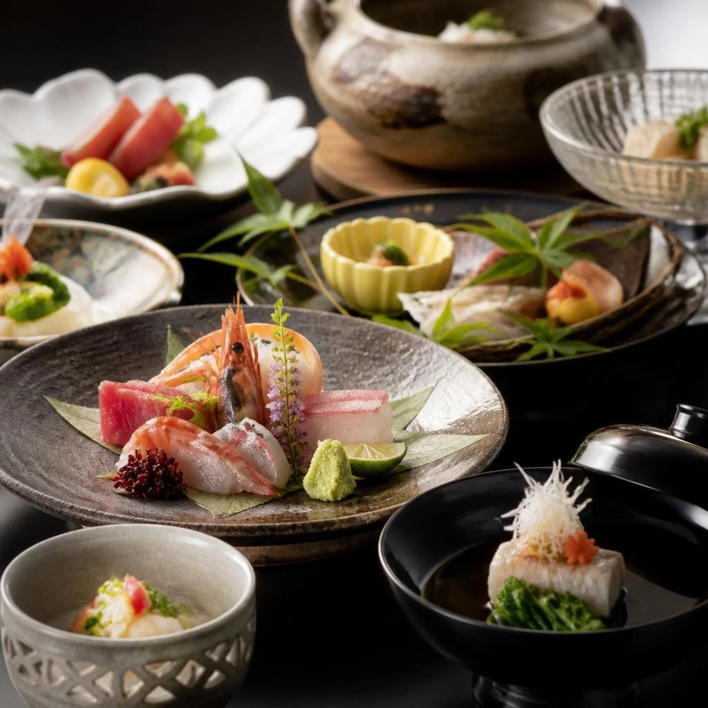 旬の食材をふんだんに使った本格和食