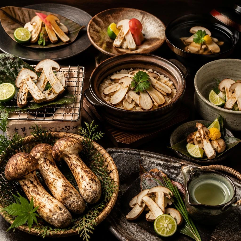 松茸料理の贅沢
