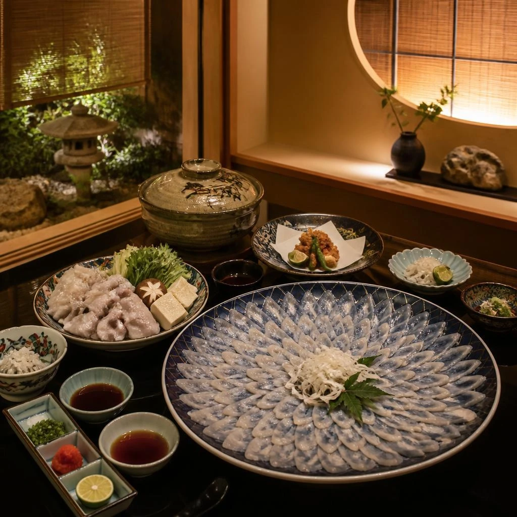 極上のふぐ料理を、個室で心ゆくまでご堪能ください。