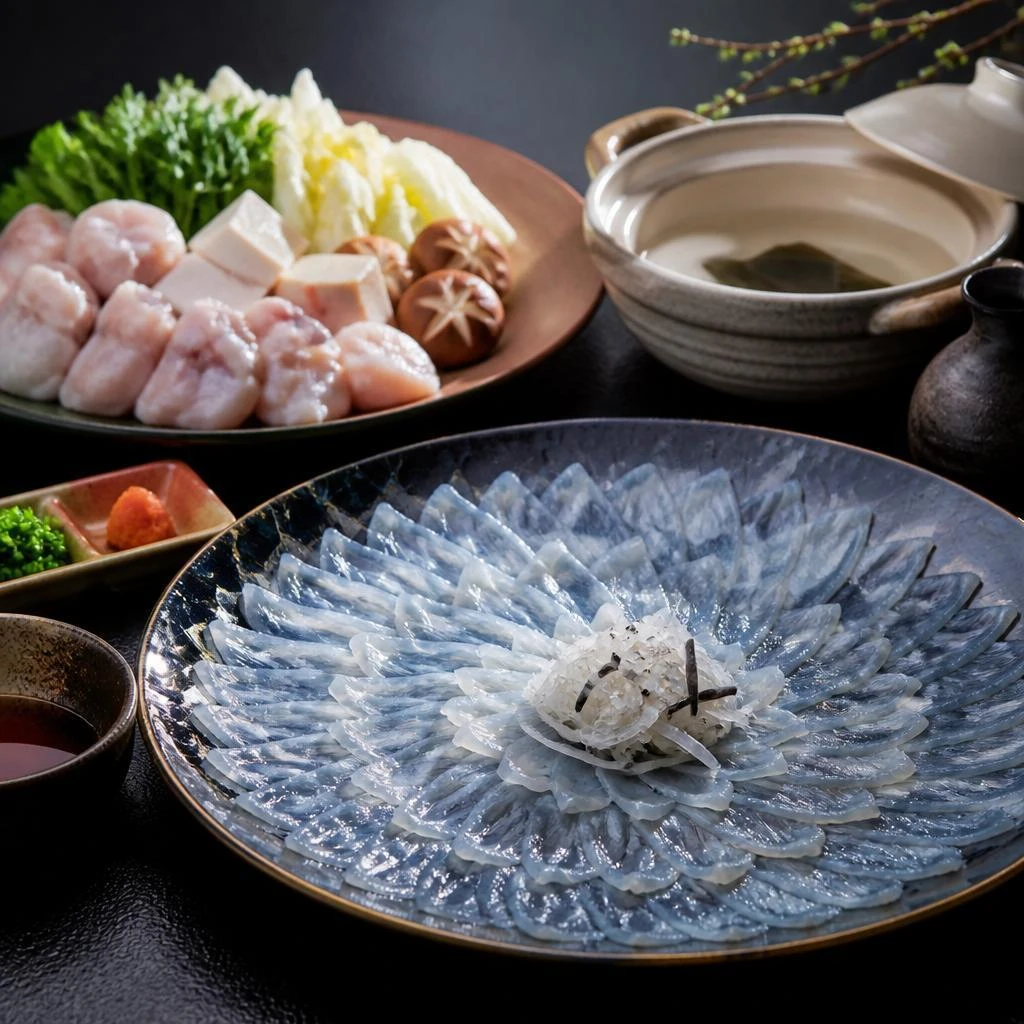 北新地で味わう、極上のふぐ料理。