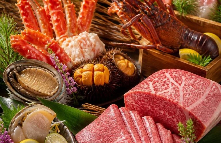 海鮮と和牛の贅沢な出会い！
