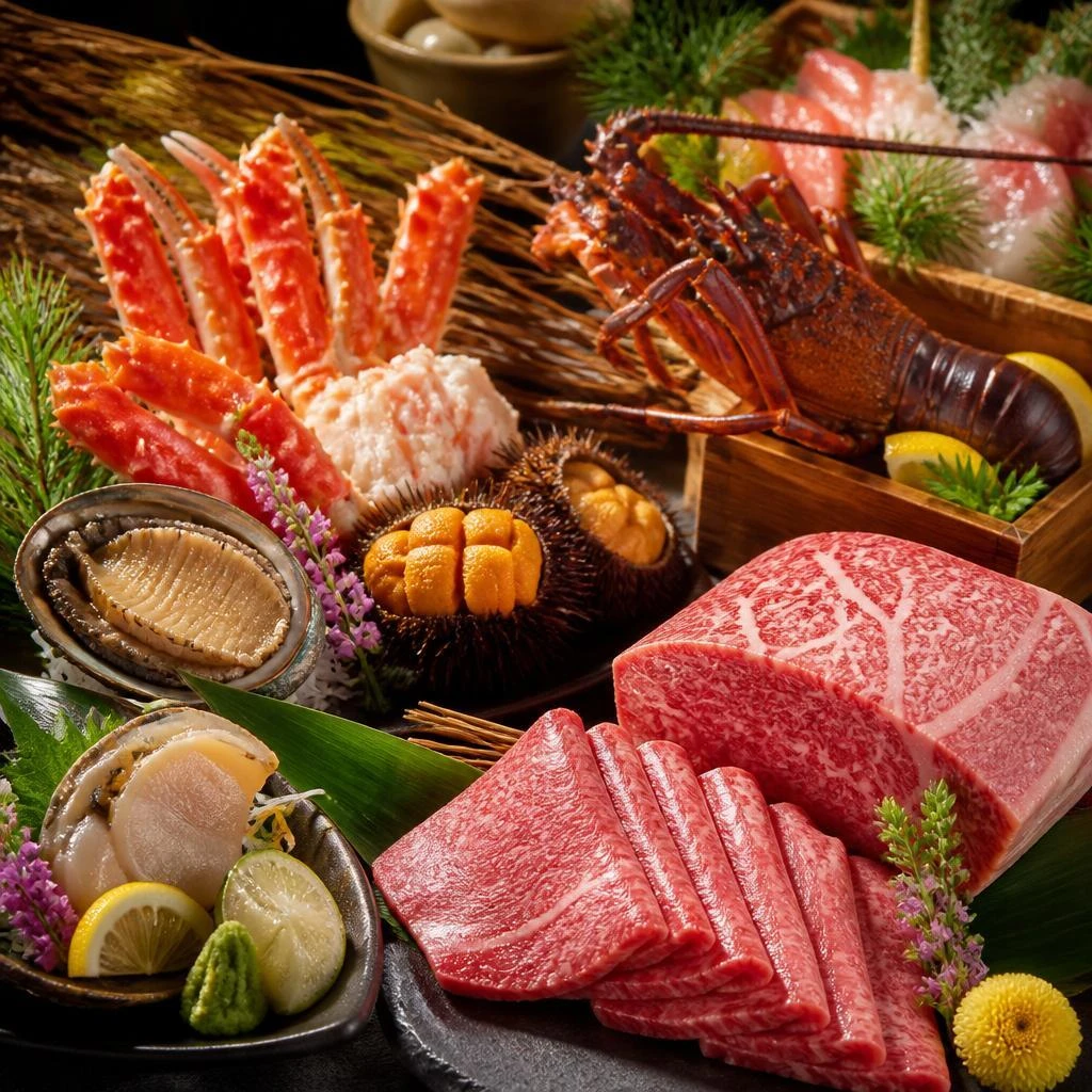 海鮮と和牛の贅沢な出会い！