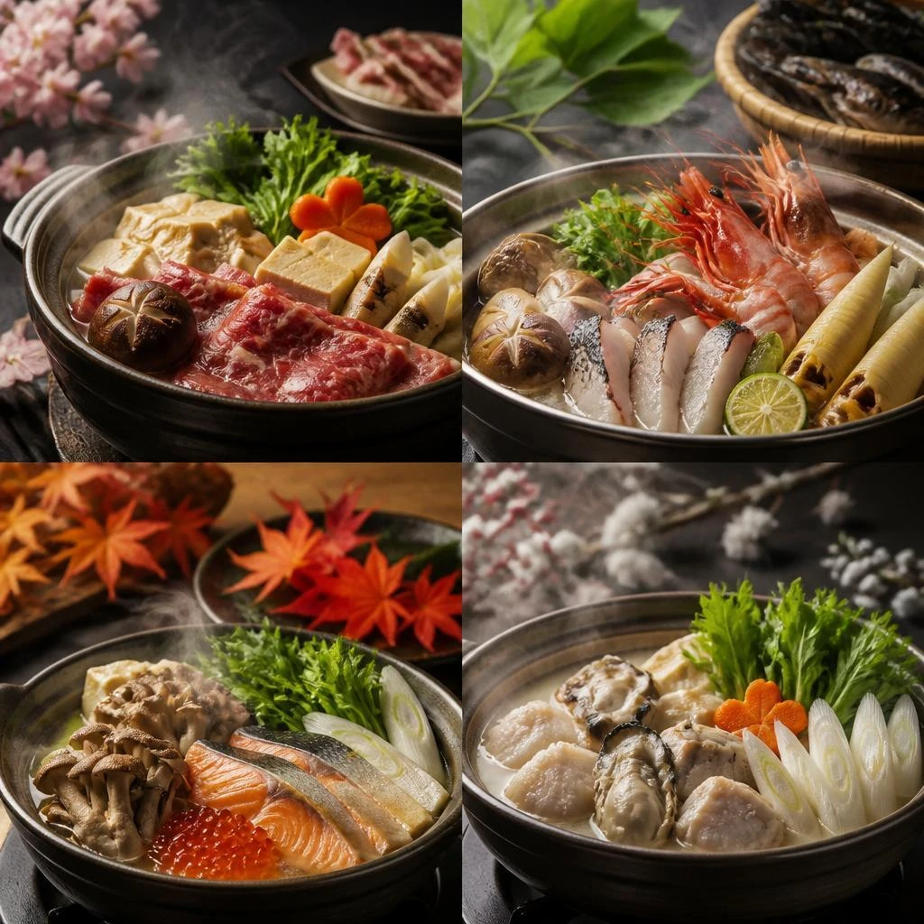 季節の食材を贅沢に使用