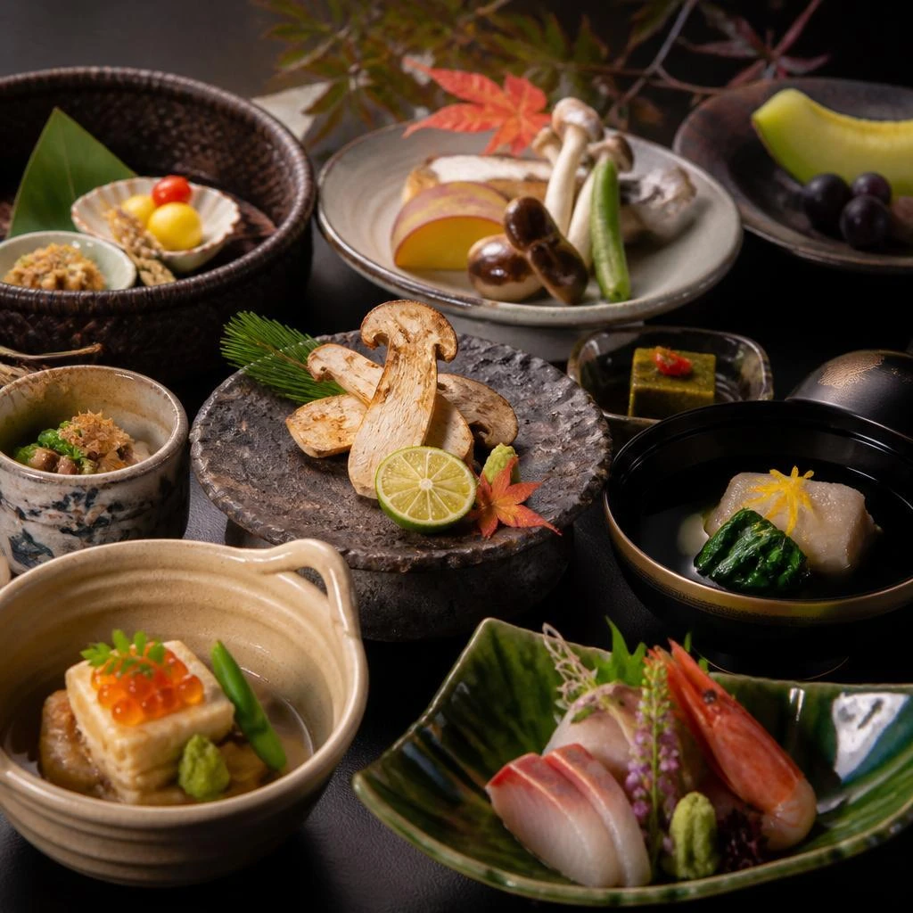 旬の食材を使用した高級和食