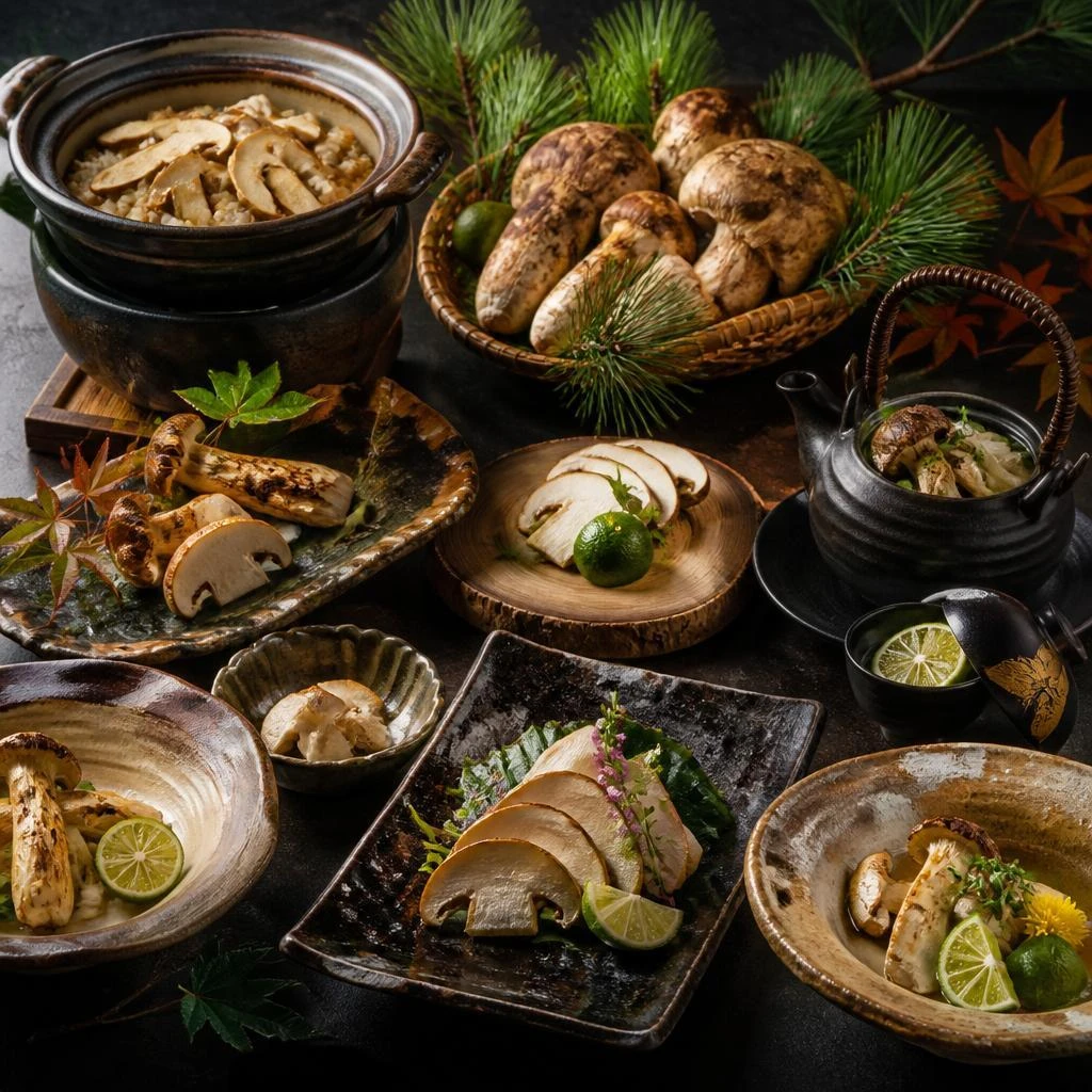 松茸ずくしで特別な和食体験を