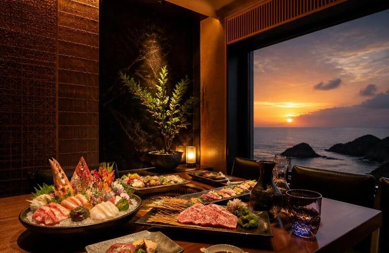 喫煙可能な贅沢個室で、海鮮と和牛の絶品料理を堪能しませんか？