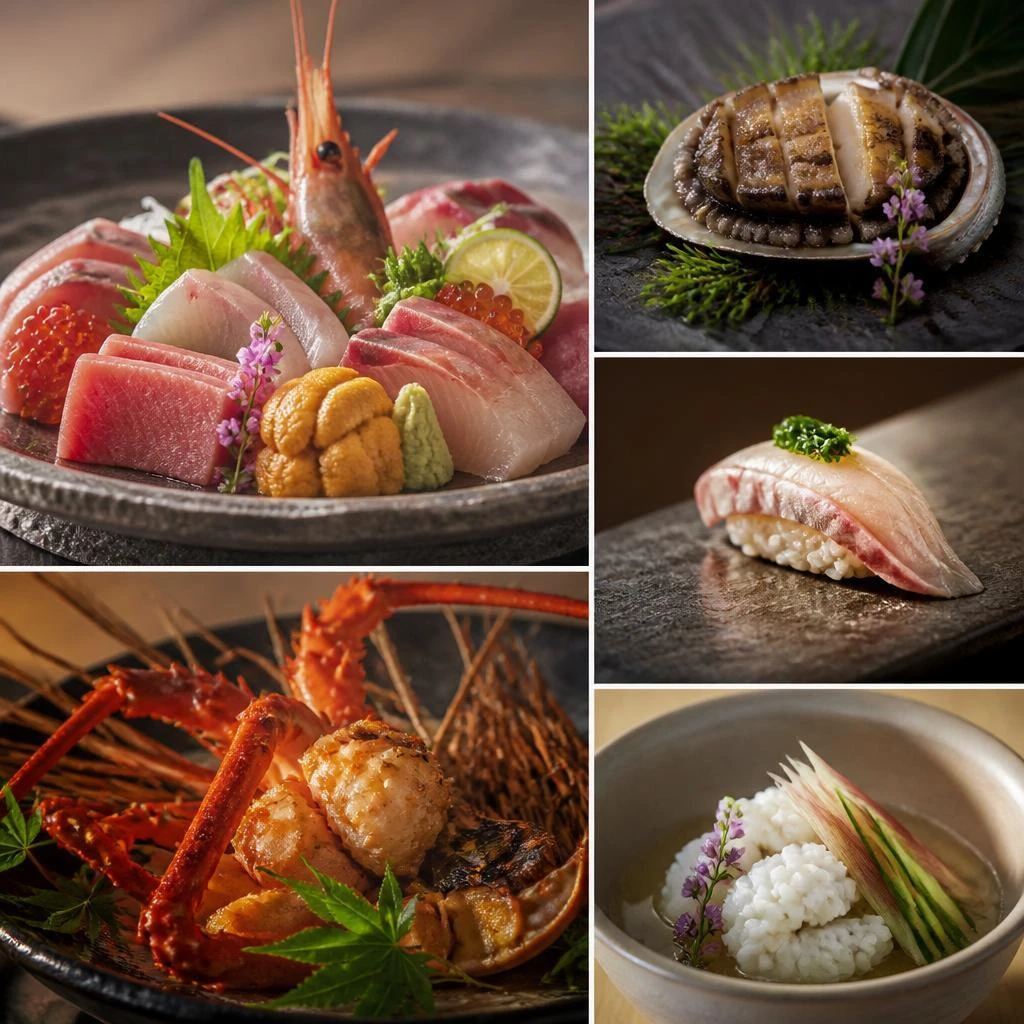 海鮮の新鮮さを味わう