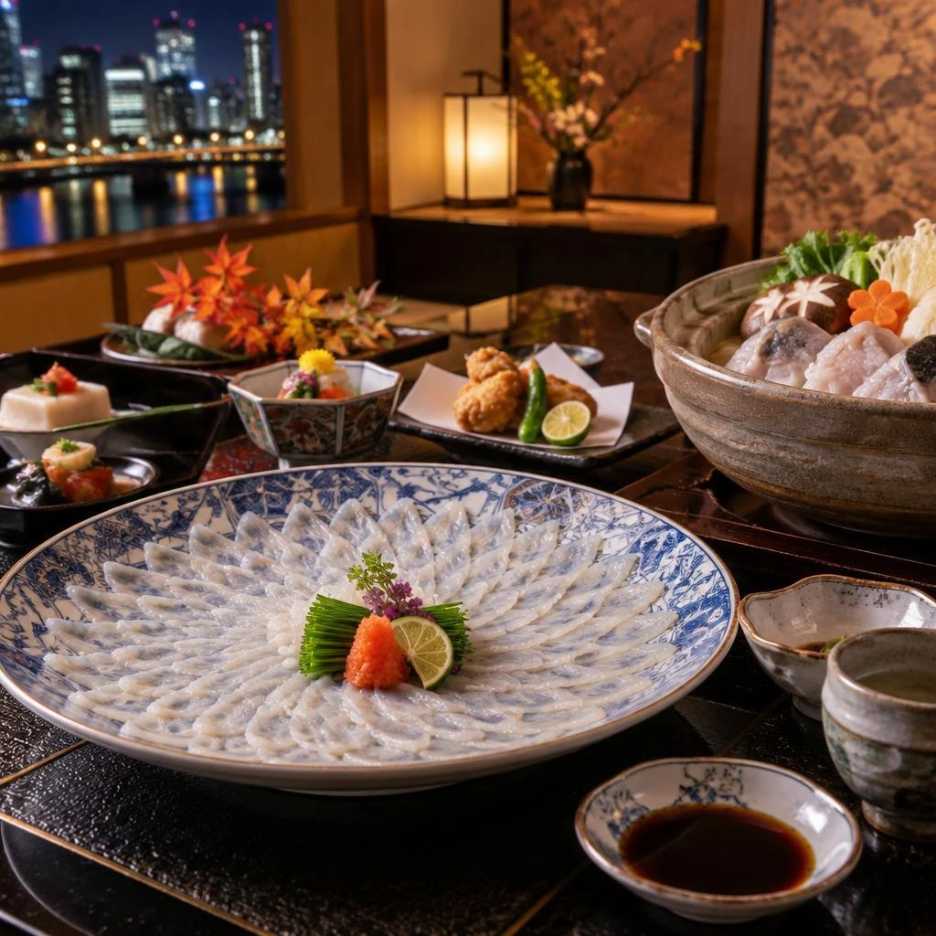 ふぐの旨みと旬の彩りで、祝宴を忘れられない一席へ。北新地の個室で味わう高級和食