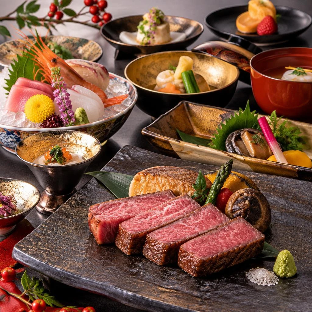 佐賀牛の和牛ステーキで、華やかな祝宴を