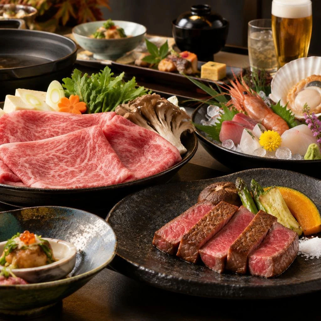 忘年会を彩る、選りすぐりのコース料理
