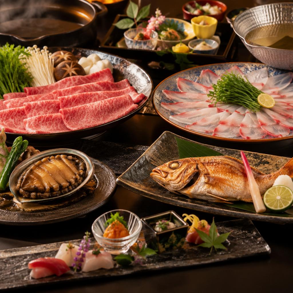 コースもアラカルトも、心ゆくまで味わう