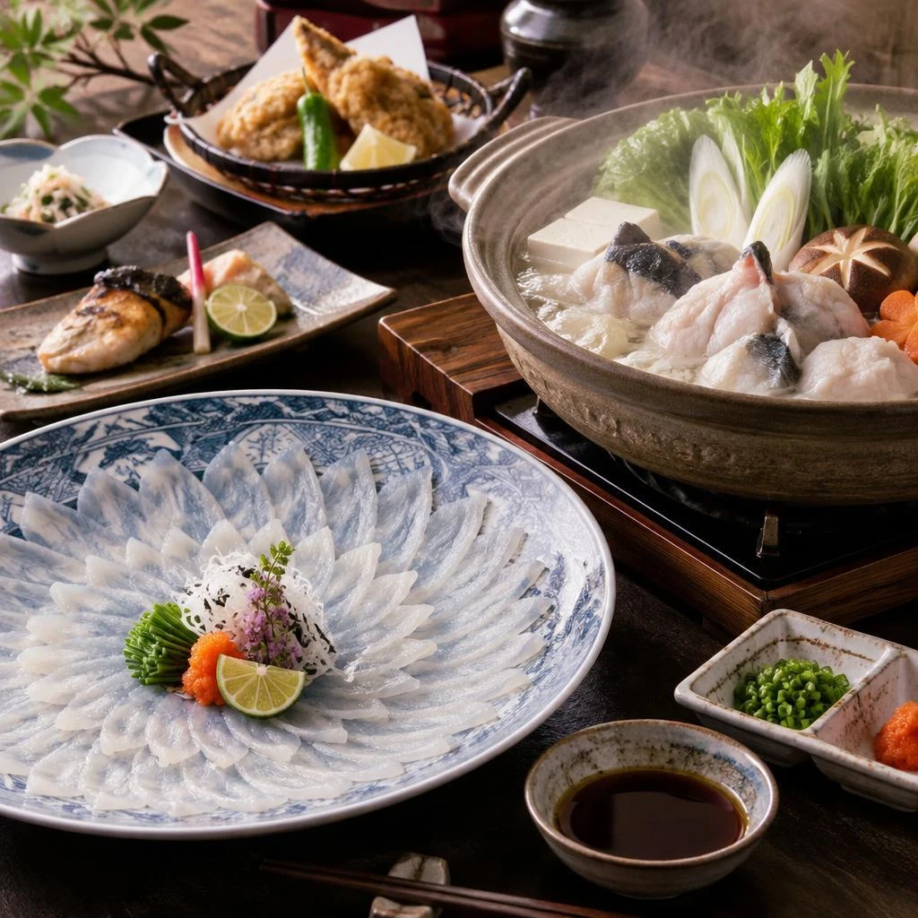 旬のふぐを丁寧に味わう、割烹のてっちり