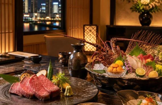 北新地で叶える、和牛と旬の海鮮に酔いしれる上質な個室接待。大切な席を、心に残るひとときへ。