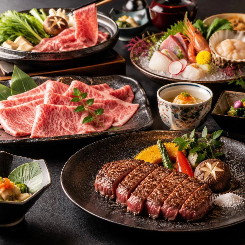 接待の席を華やかに。上質な和牛を味わう特選コース