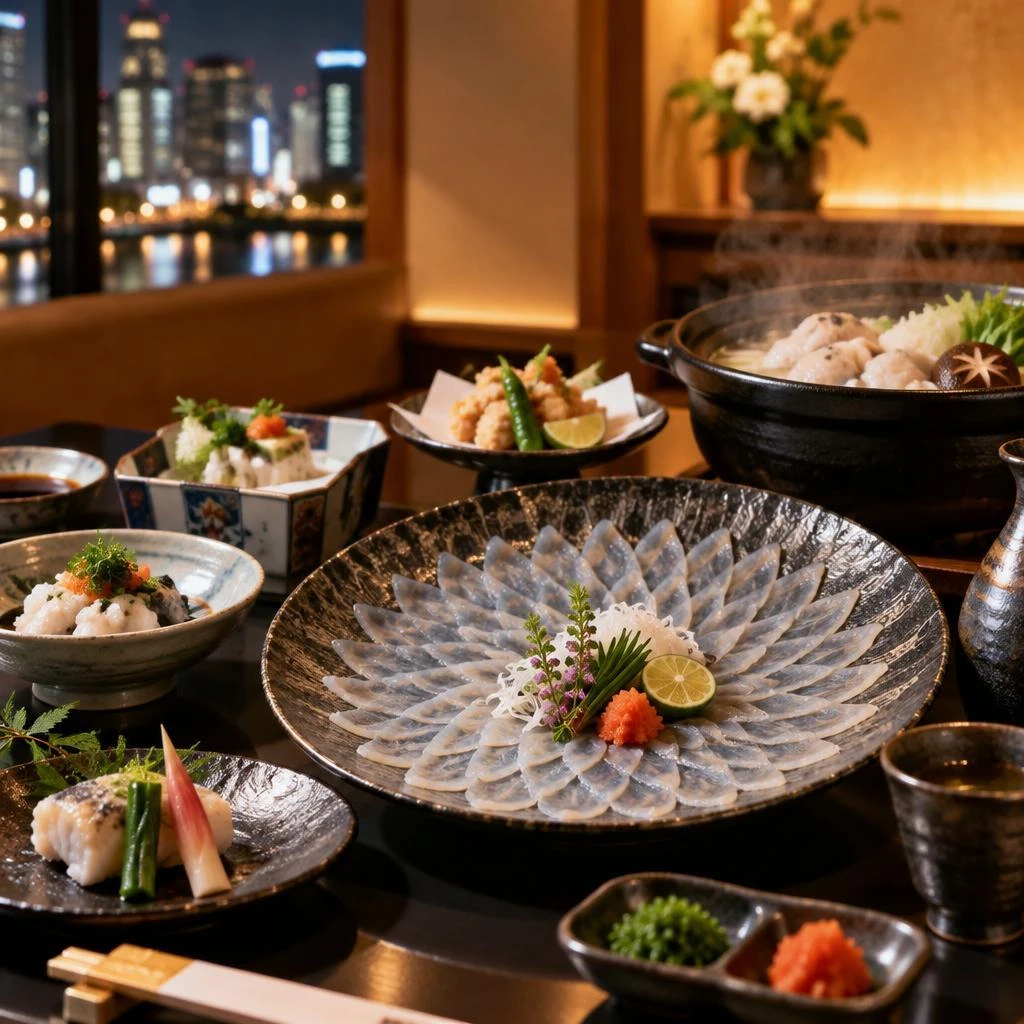 大切な人とのひとときを、北新地で極上のふぐコース料理と共に。心を尽くしたおもてなしが、顔合わせや記念日を特別な思い出に変えます。